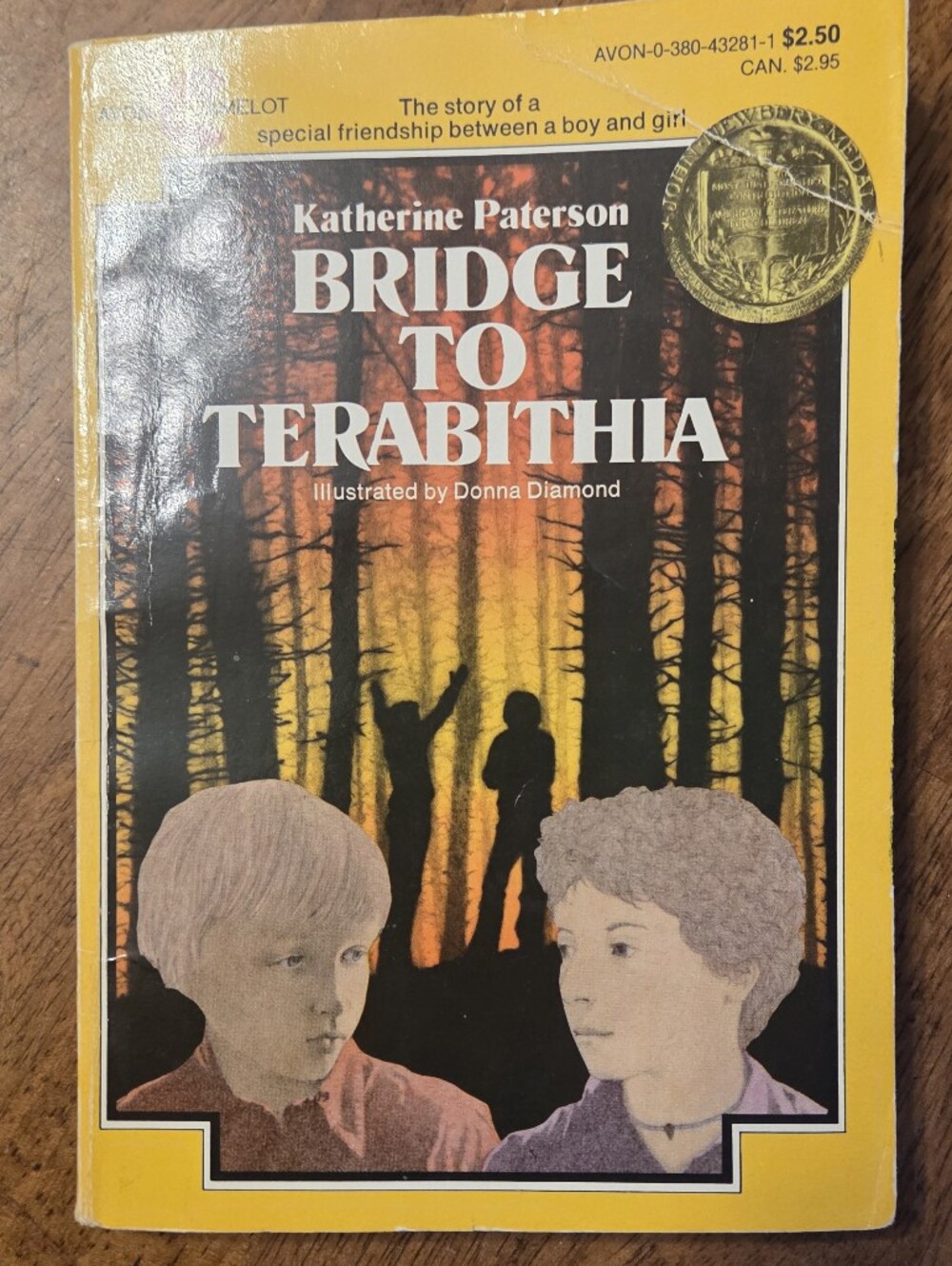 📕5/$10📕Bridge to Terabithia by Katherine Paterson Avon Camelot Paperback
